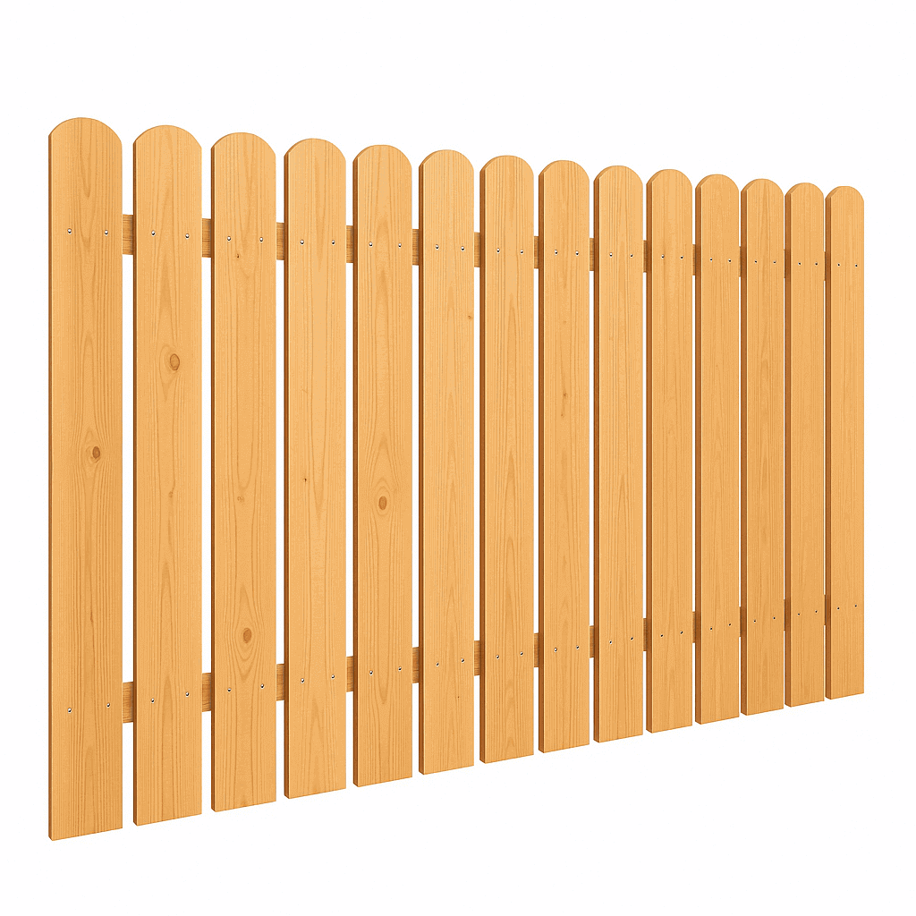 Забор из деревянного штакетника